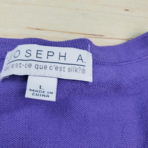 JOSEPH A Lilac Button Embellished Knit Top - Picture 4 of 9